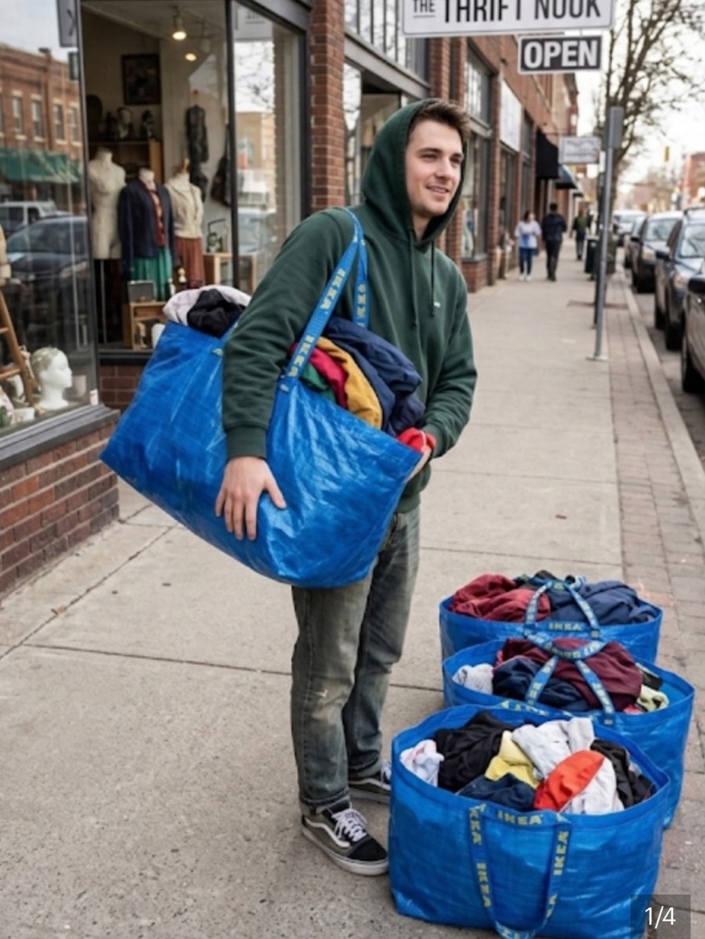 IKEA Frakta Bags 4 Bags included, New